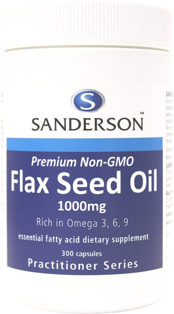 SANDERSON Flax Seed Oil 1000mg 300caps