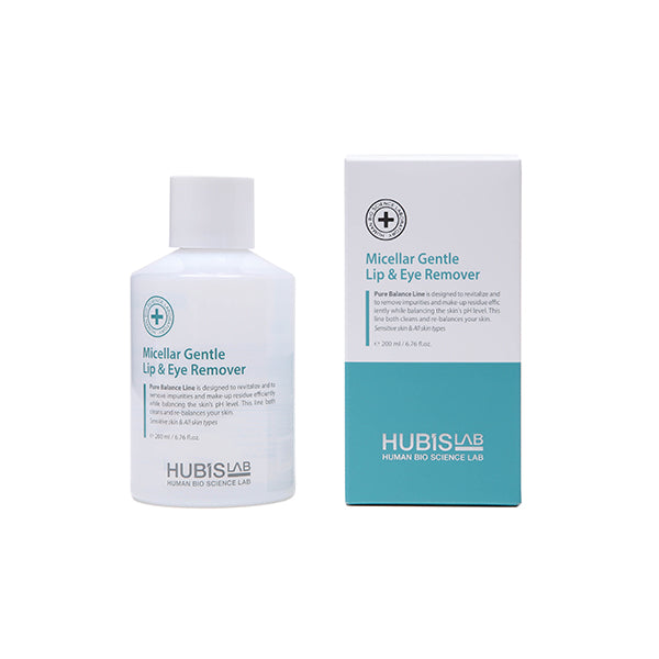 HUBISLAB Pure Balance Micellar Gentle Lip & Eye Remover 200ml