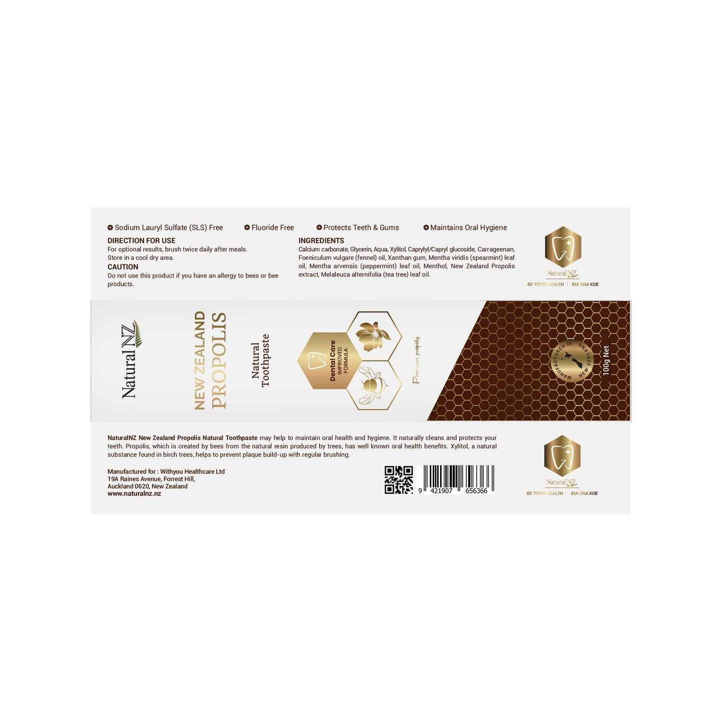 Natural NZ Propolis Toothpaste 100g