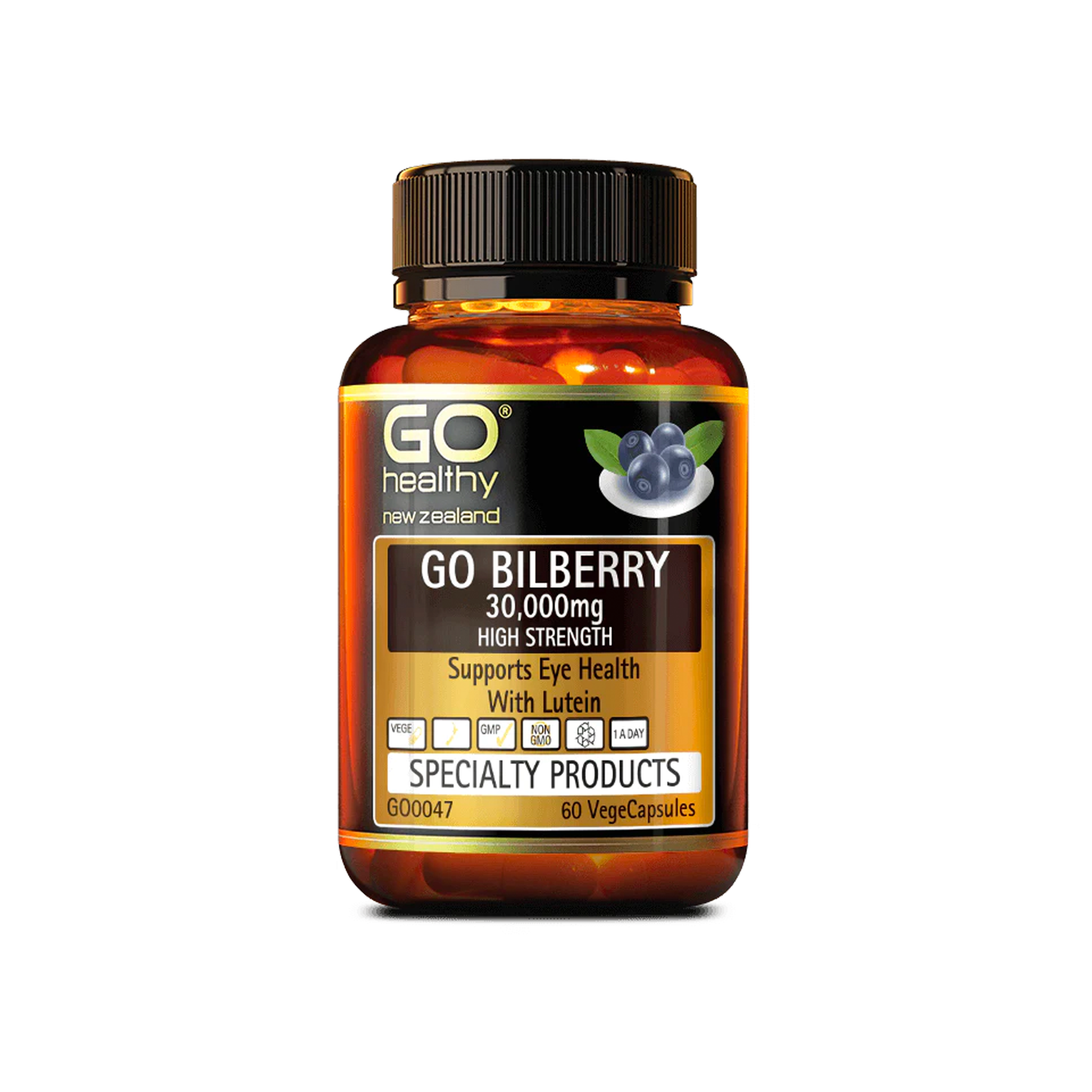 Go Bilberry 30,000mg 60 Vcaps