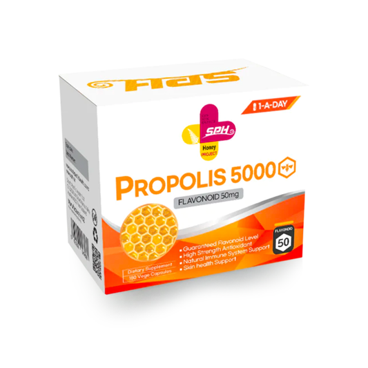 SPH 100% Pure Propolis 5000 Flavonoid 50 180 Capsules