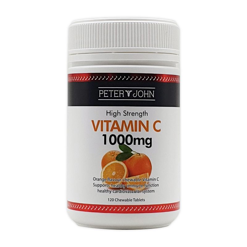 Peter & John Vitamin C 1000mg 120 chewable tablets – iNaturalNZ