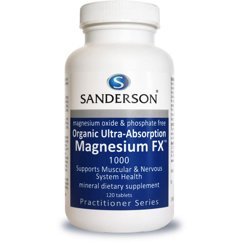 SANDERSON Organic Magnesium FX 120tabs