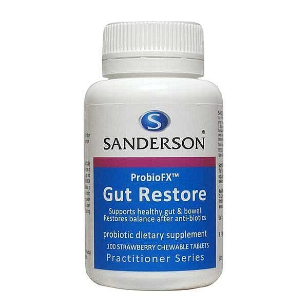 SANDERSON ProbioFX Gut Restore Strawberry 100tabs