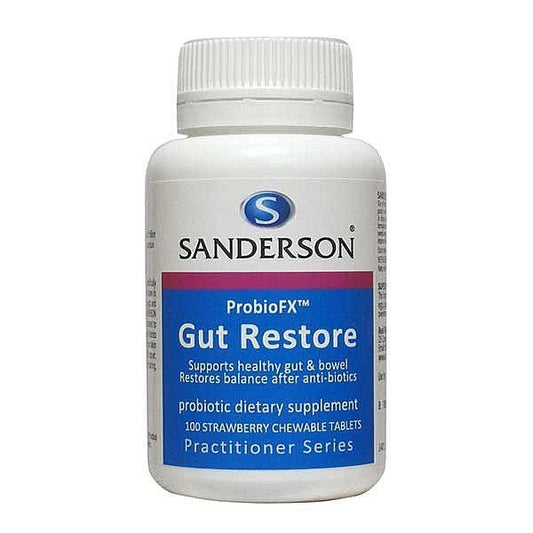SANDERSON ProbioFX Gut Restore Strawberry 100tabs