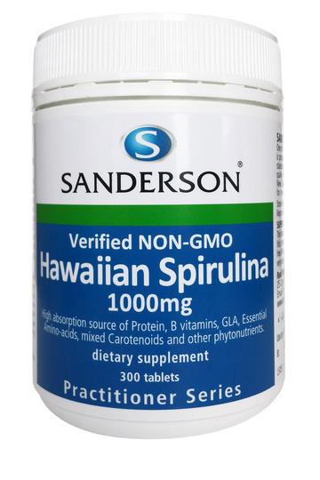 SANDERSON Hawaiian Spirulina 1000mg 300tabs