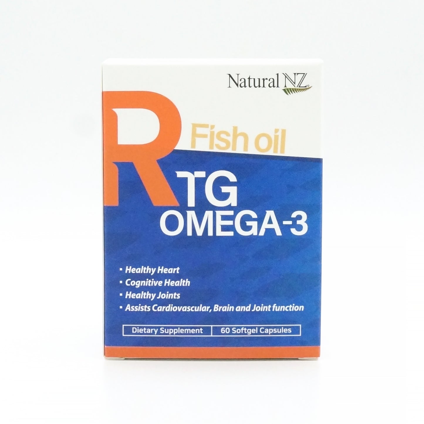 Natural NZ Fish Oil RTG Omega3 (EPA / DHA) 1000mg 60 Caps