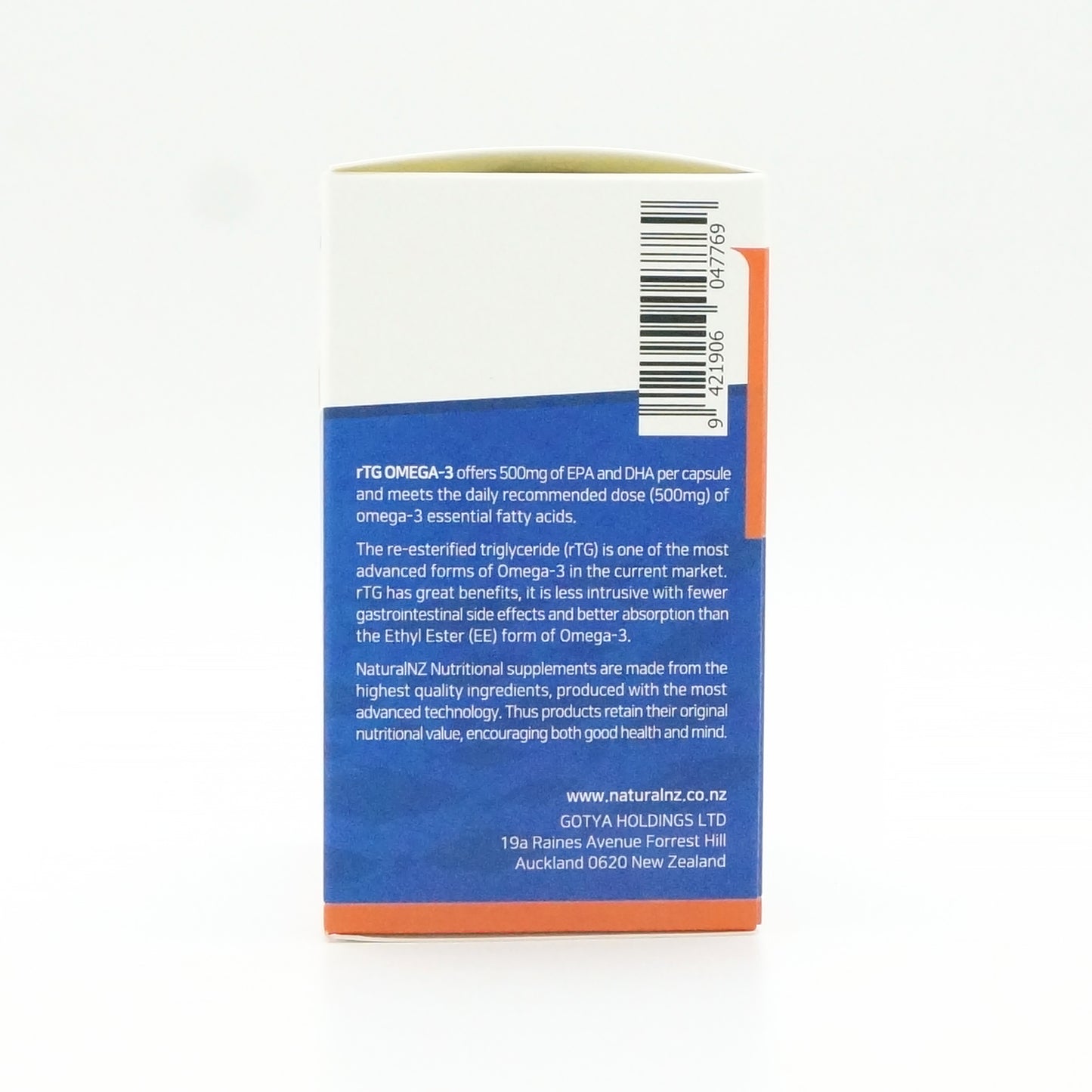 Natural NZ Fish Oil RTG Omega3 (EPA / DHA) 1000mg 60 Caps