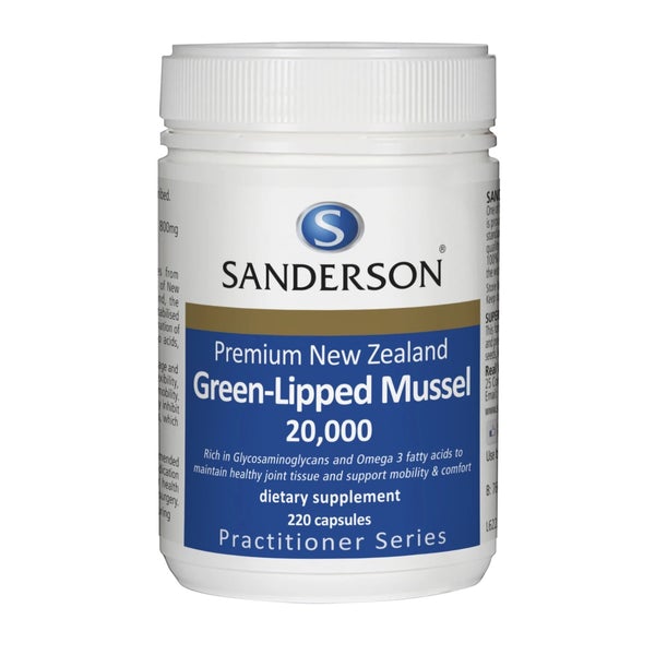 SANDERSON Green Lipped Mussel 20000 220caps